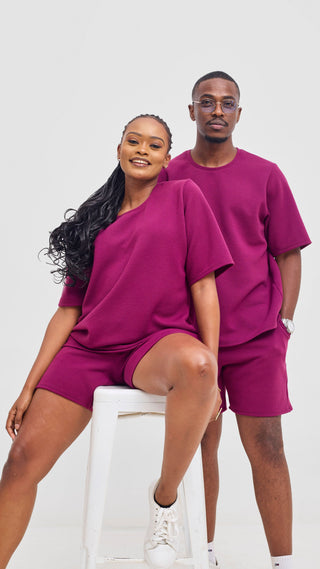 Shiv & Shikie X Safari Boxy T Shirt - Purple
