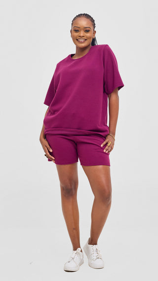 Shiv & Shikie X Safari Drawstring Shorts - Purple