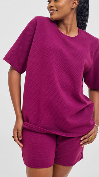 Shiv & Shikie X Safari Boxy T Shirt - Purple