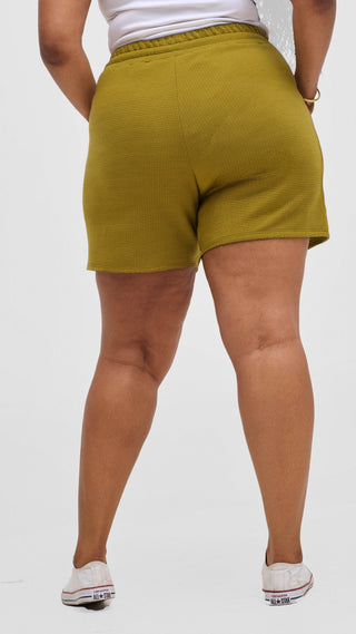 Shiv & Shikie X Safari Drawstring Shorts - Olive
