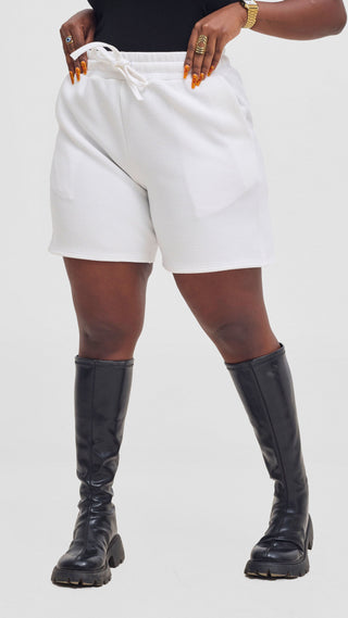 Shiv & Shikie X Safari Drawstring Shorts - White