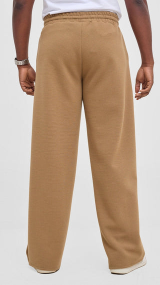 Shiv & Shikie X Safari Drawstring Pants - Dark Tan - Shopzetu
