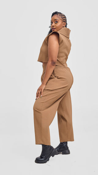 Shiv & Shikie X Safari Turtleneck Vest - Taupe