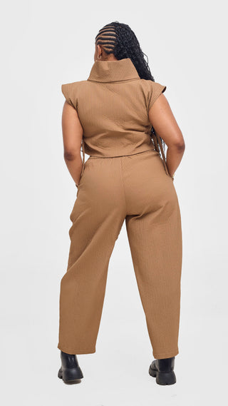 Shiv & Shikie X Safari Turtleneck Vest - Taupe
