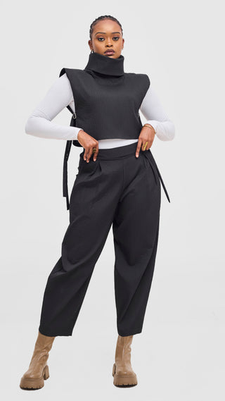 Shiv & Shikie X Safari Barrel Pants - Black