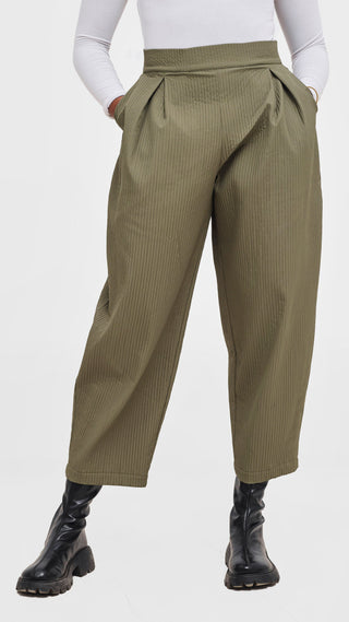 Shiv & Shikie X Safari Barrel Pants - Olive