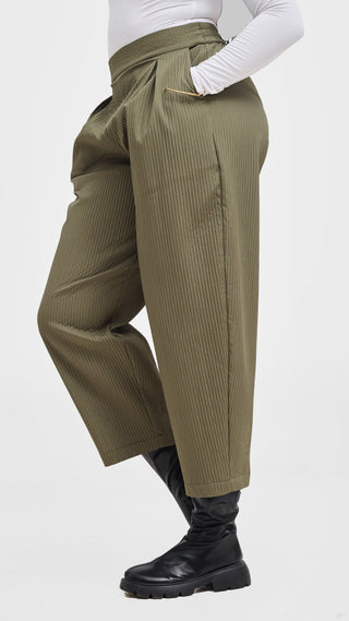Shiv & Shikie X Safari Barrel Pants - Olive