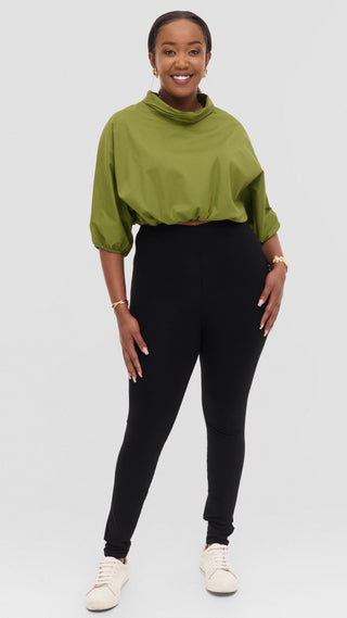 Safari Njano Cowl Top - Green