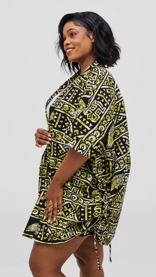 Safari by Vivo Zehra Kitenge Short Kimono -