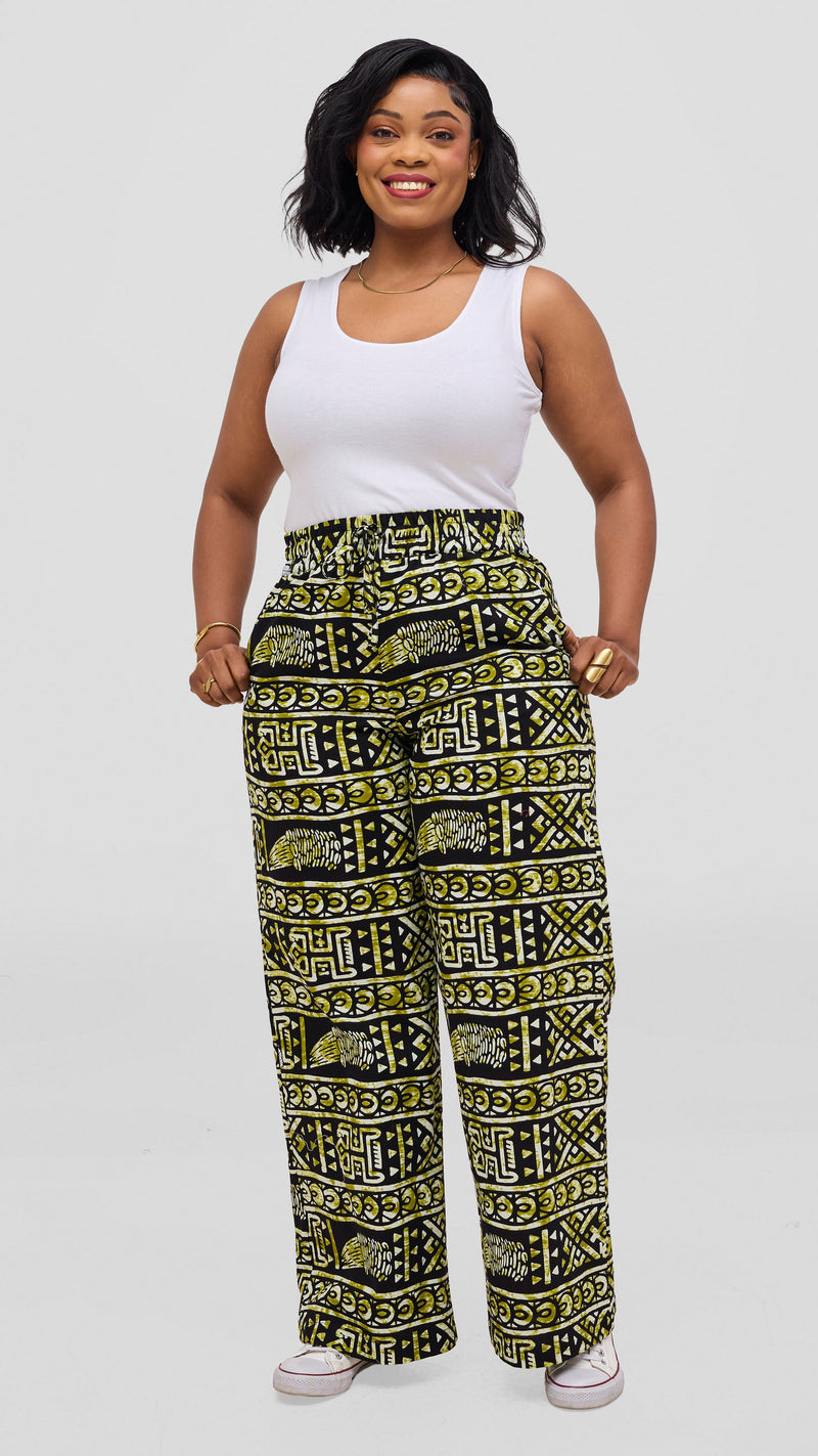 Safari by Vivo Zehra Kitenge Pants - Vuga Print