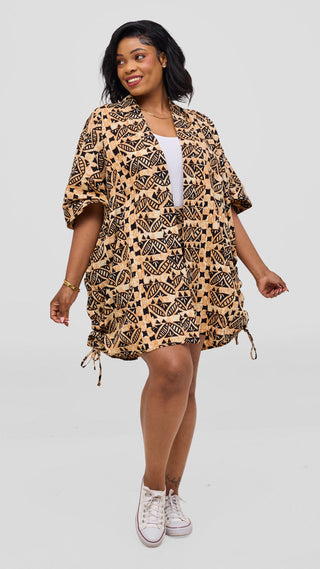 Safari by Vivo Zehra Kitenge Short Kimono -