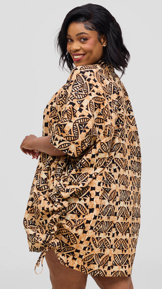 Safari by Vivo Zehra Kitenge Short Kimono -