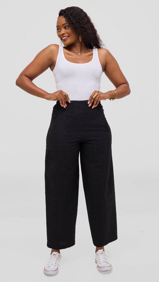 Safari by Vivo Zehra Barrel Pants - Black