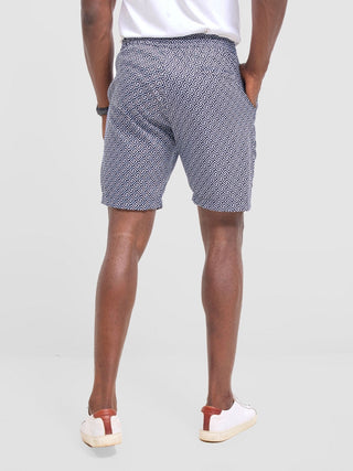 Safari Men Drawstring Shorts - Himo Print - Shopzetu