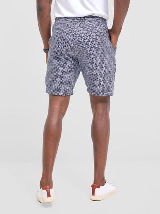 Safari Men's Kitenge Drawstring Shorts - Himo Print