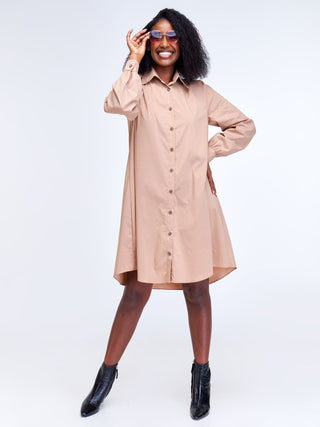 Safari Kaya Long Sleeve Shirt Dress -
