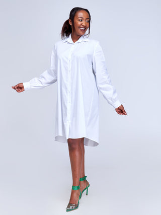 Safari Kaya Long Sleeve Shirt Dress -