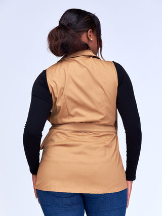 Safari Mali Wrap Lapel Top -