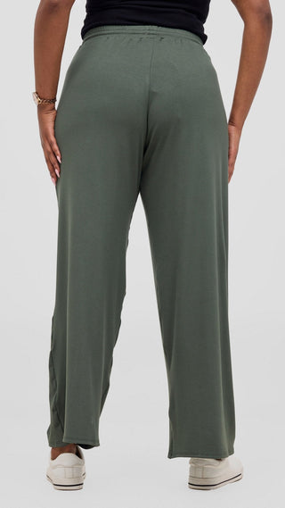 Safari Lounge Pants - Army Green - Shopzetu