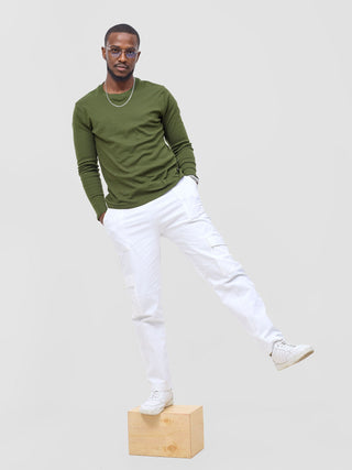 Safari by Vivo Bush Men's Long Sleeve  T-shirt - Hunters Green