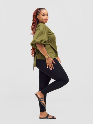 Safari Savannah Wrap Top - Hunters - Shopzetu