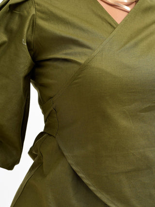 Safari Savannah Wrap Top - Hunters - Shopzetu