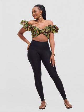 Safari Sizani 2 Way Wrap Top - Tafo Print