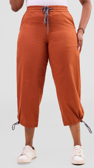 Safari Njano Joggers - Rust / Himo Print