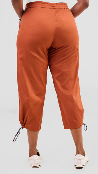 Safari Njano Joggers - Rust / Himo Print