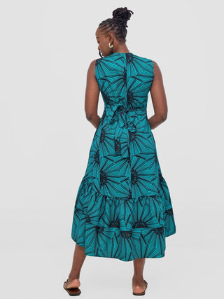 Safari Savannah Midi Wrap Dress - Lashi - Shopzetu