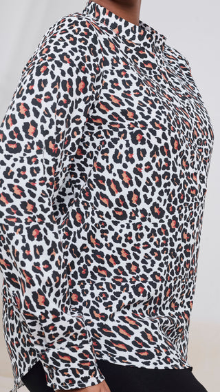 Safari Chui Placket Top - Chui Print