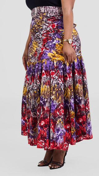 Safari Tafari Wrap Skirt - Mpiji Print