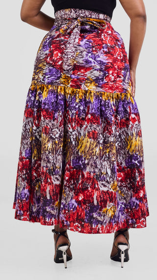 Safari Tafari Wrap Skirt - Mpiji Print