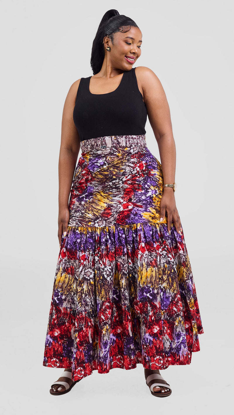 Safari Tafari Wrap Skirt - Mpiji Print