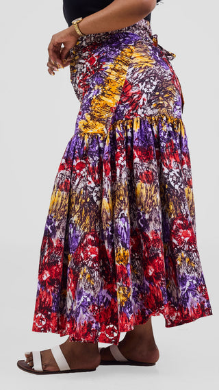 Safari Tafari Wrap Skirt - Mpiji Print