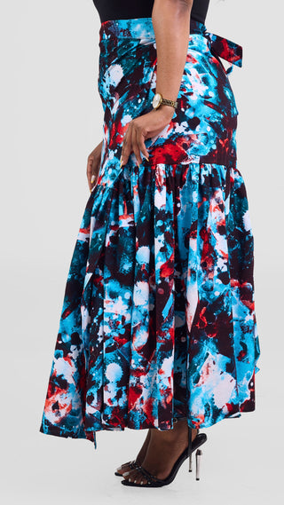 Safari Tafari Wrap Skirt - Cheli Print