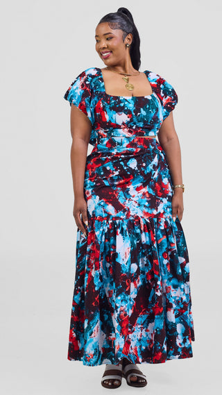 Safari Tafari Wrap Top - Cheli Print