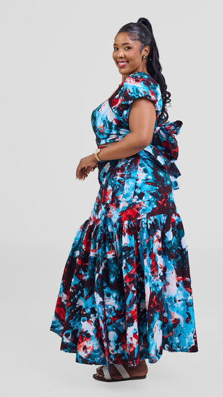 Safari Tafari Wrap Skirt - Cheli Print