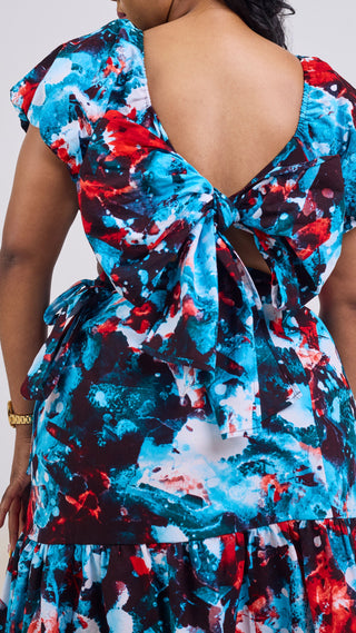 Safari Tafari Wrap Top - Cheli Print