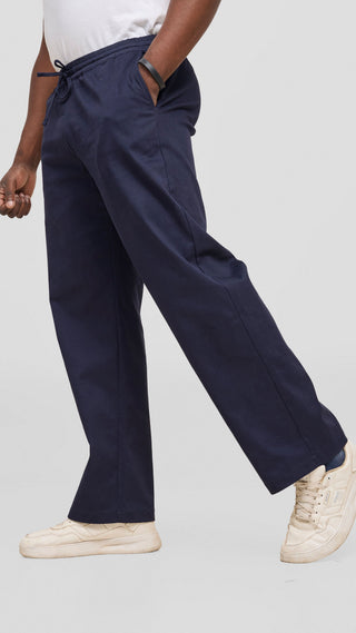 Safari By Vivo Mens Cotton Pants - Navy Blue