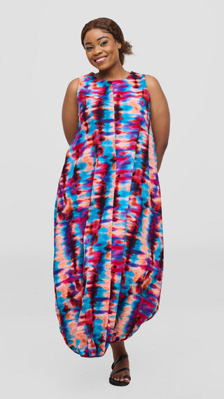 Safari by Vivo Naledi Bubble Midi Dress - Candy Print
