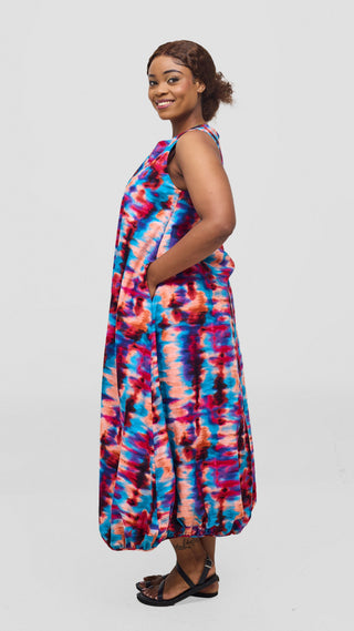 Safari by Vivo Naledi Bubble Midi Dress - Candy Print