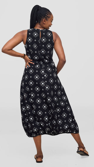 Safari by Vivo Naledi Bubble Midi Dress - Riza Print