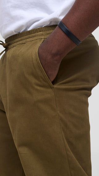 Safari By Vivo Mens Cotton Pants - Khaki Green