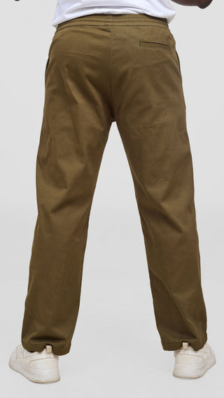 Safari By Vivo Mens Cotton Pants - Khaki Green