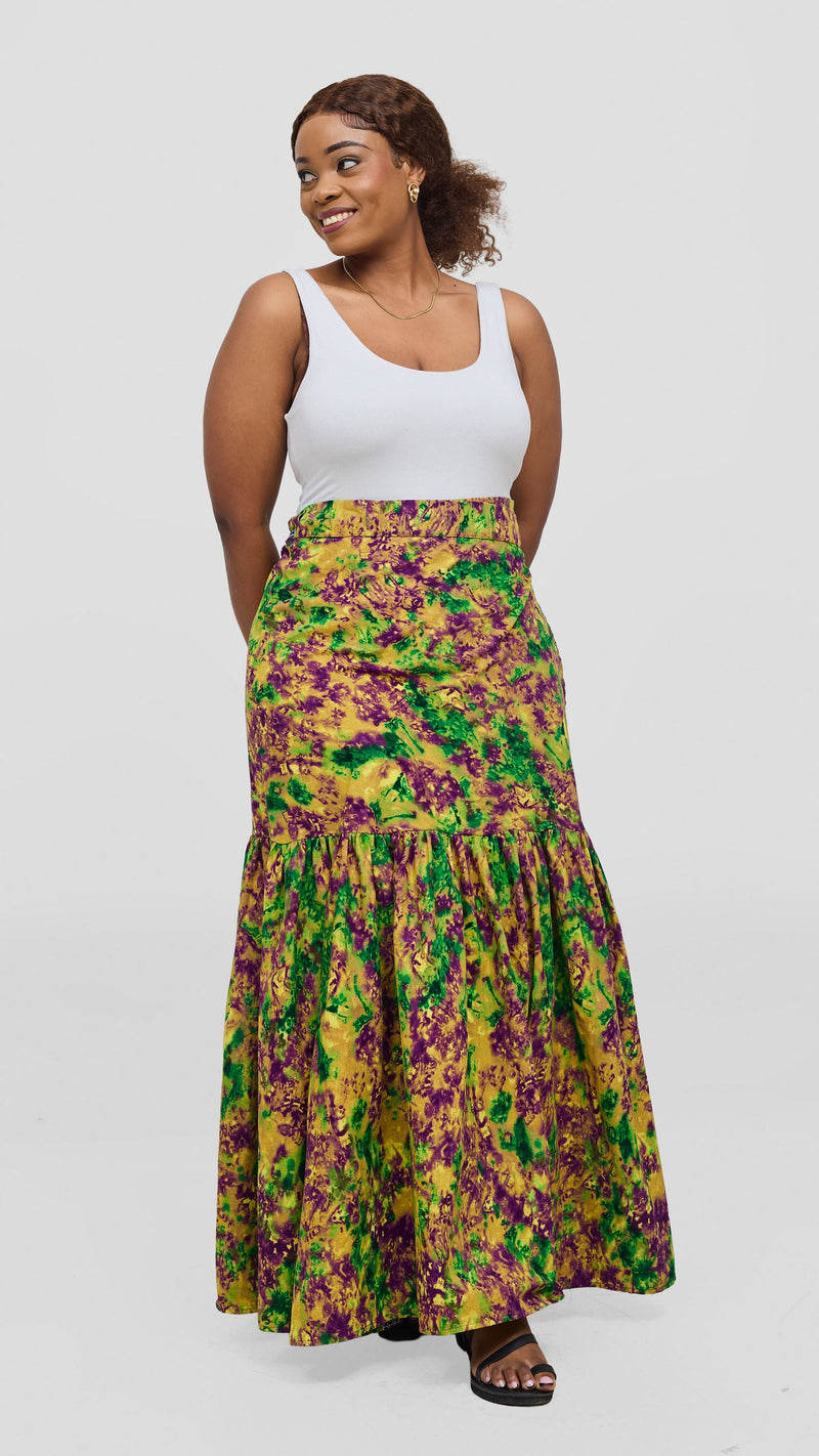 Safari Tafari Wrap Skirt - Semu Print