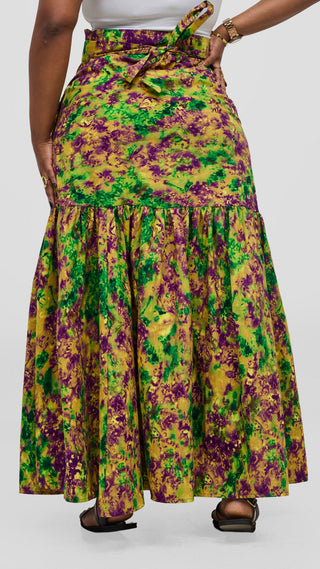 Safari Tafari Wrap Skirt - Semu Print