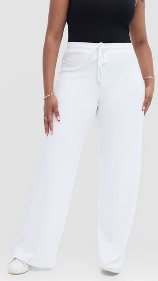 Safari Lounge Pants In Jersey - White