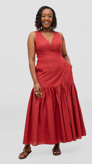 Safari Solana Wrap Dress -