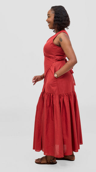 Safari Solana Wrap Dress -